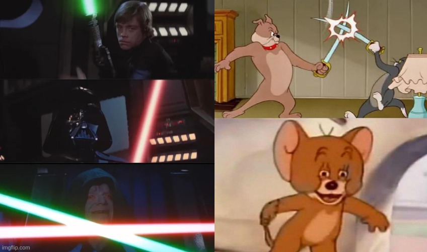 same energy | image tagged in tom and jerry swordfight | made w/ Imgflip meme maker