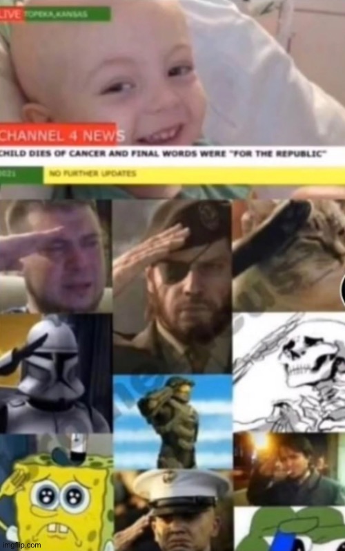 This is enough to make a grown man cry | image tagged in memes,star wars,cancer,republic,clone wars | made w/ Imgflip meme maker