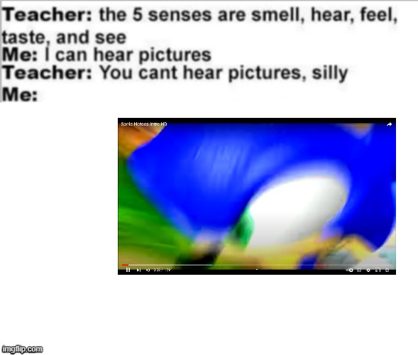 SONIC HEROES | image tagged in you can't hear pictures,sonic heroes | made w/ Imgflip meme maker