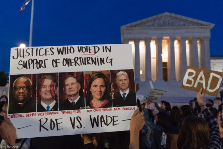 Justice who voted to overturn Roe v. Wade Blank Meme Template