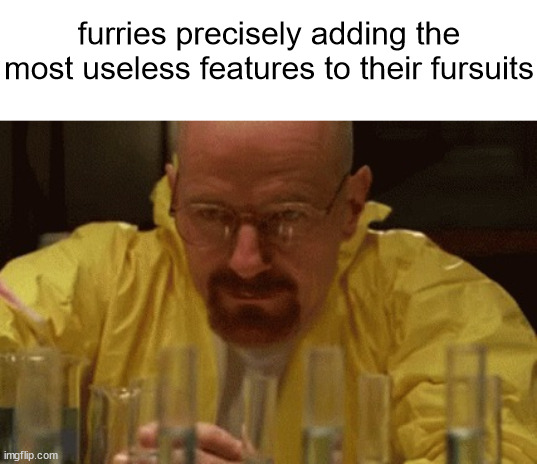 some mfs gonna blow their entire yearly paycheck on a suit | furries precisely adding the most useless features to their fursuits | image tagged in shitpost status | made w/ Imgflip meme maker