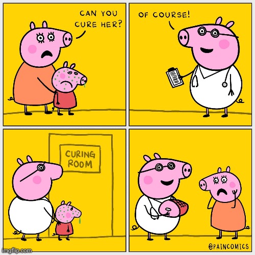 Curing room: ham | image tagged in ham,pigs,pig,comics,comics/cartoons,comic | made w/ Imgflip meme maker