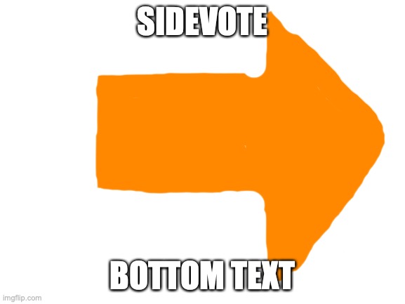 Blank White Template | SIDEVOTE BOTTOM TEXT | image tagged in blank white template | made w/ Imgflip meme maker