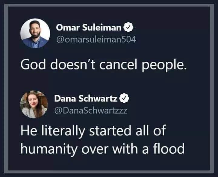 God doesn’t cancel people Blank Meme Template