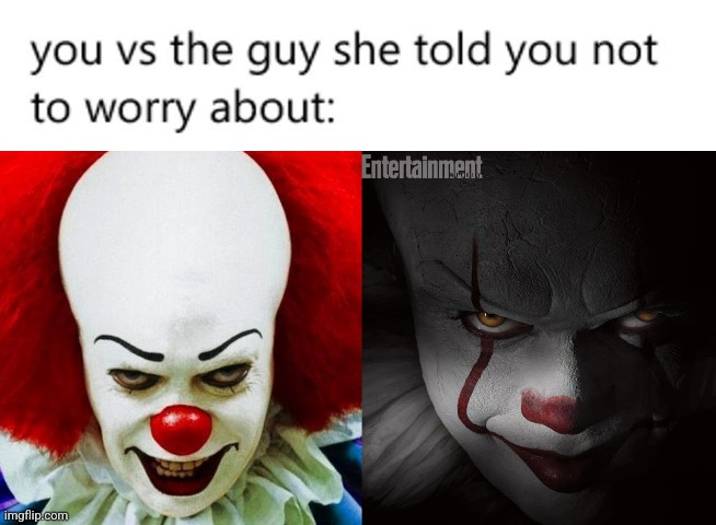 image tagged in pennywise,2017,1990's,clowns | made w/ Imgflip meme maker