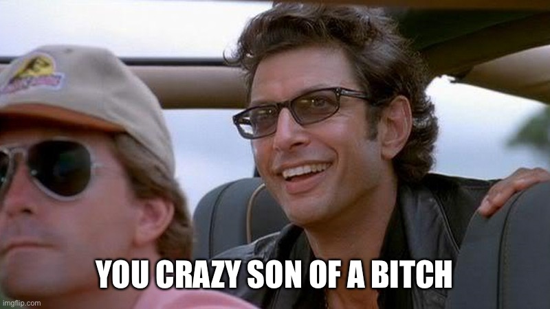 You Did It. The Crazy Son of a Bitch, You Did It | YOU CRAZY SON OF A BITCH | image tagged in you did it the crazy son of a bitch you did it | made w/ Imgflip meme maker