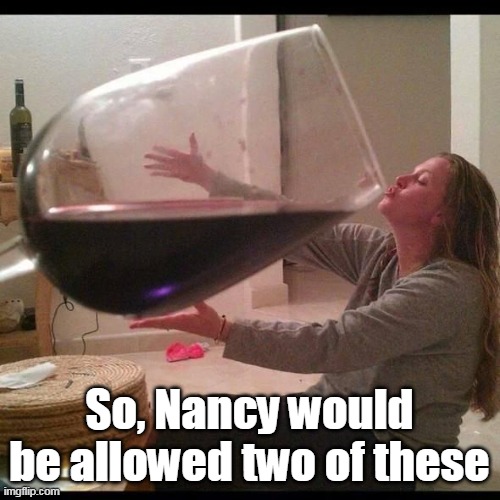 So, Nancy would be allowed two of these | made w/ Imgflip meme maker