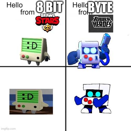 They look familiar | 8 BIT; BYTE | image tagged in hello person from | made w/ Imgflip meme maker