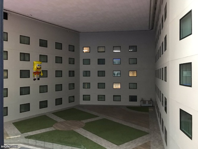 "Courtyard of Windows" [Backrooms: Level 188] | image tagged in courtyard of windows backrooms level 188 | made w/ Imgflip meme maker