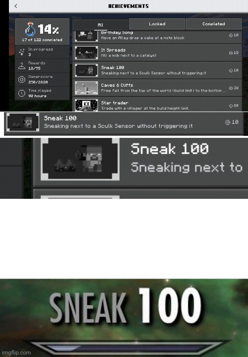Sneak 100 tho | image tagged in sneak 100,minecraft | made w/ Imgflip meme maker