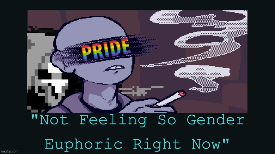 Not Feeling So Gender Euphoric Right Now | image tagged in pride month,transphobic,trans,transgender,gender identity,gender | made w/ Imgflip meme maker