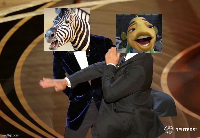 Dreamworks must be having fun | image tagged in will smith punching chris rock | made w/ Imgflip meme maker
