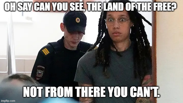 How do you like me now? | OH SAY CAN YOU SEE, THE LAND OF THE FREE? NOT FROM THERE YOU CAN'T. | image tagged in oh say can you see | made w/ Imgflip meme maker