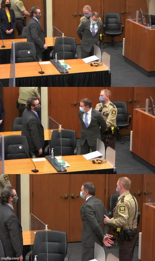 Re-cringe, and oh, it’s beautiful | image tagged in derek chauvin being taken away | made w/ Imgflip meme maker