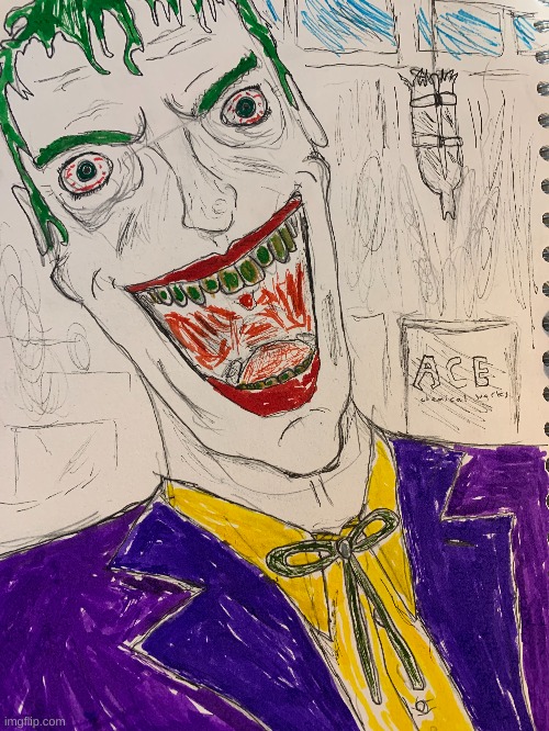 Joker | image tagged in joker,drawing,why are you reading the tags,art | made w/ Imgflip meme maker