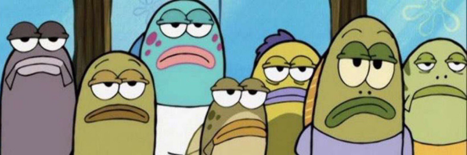 Group Of Unimpressed Spongebob Fish Memes Imgflip