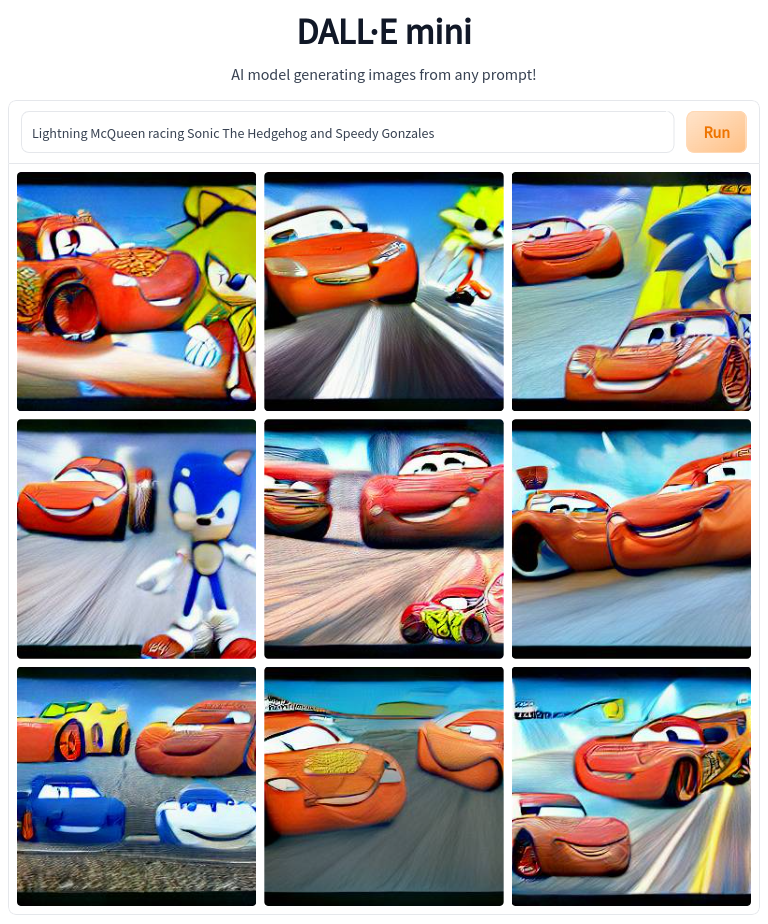 High Quality Lightning McQueen racing Sonic The Hedgehog and Speedy Gonzales Blank Meme Template