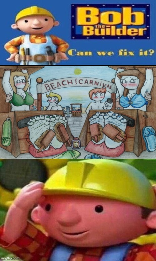 Bob The Builder Can We Fix It? | image tagged in bob the builder can we fix it,rebecca parham,deviantart,storytime animation | made w/ Imgflip meme maker
