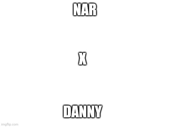 I make high quality ships :skull: | NAR; X; DANNY | image tagged in blank white template | made w/ Imgflip meme maker