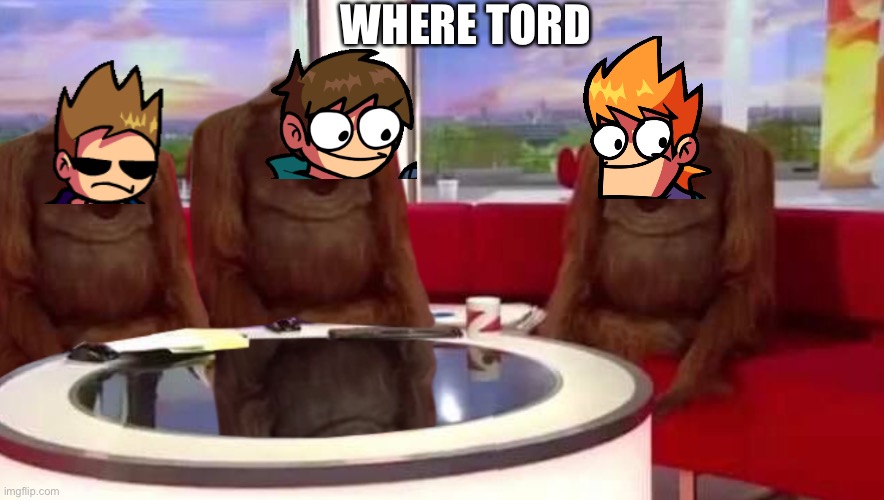 Where Tord? | WHERE TORD | image tagged in where monkey | made w/ Imgflip meme maker