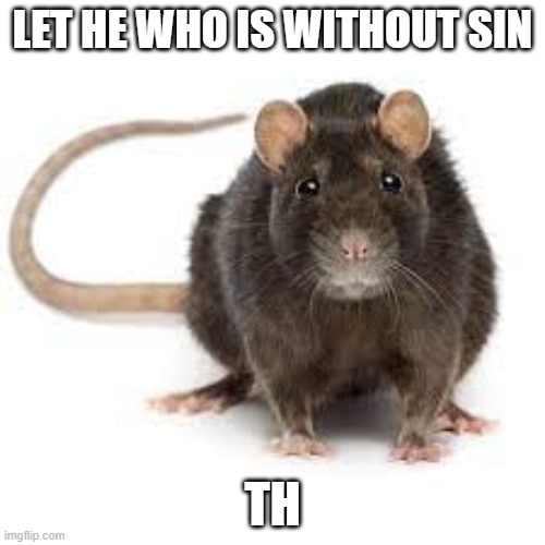 th | LET HE WHO IS WITHOUT SIN; TH | image tagged in misinformation | made w/ Imgflip meme maker