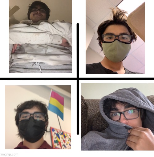 4 horsemen of Kuwata Irl. Also what is going on, and can I get Narwhal, Cinna, Cloud, Danny, General Daniels, Bloo, Spire, and D | image tagged in memes,blank starter pack | made w/ Imgflip meme maker