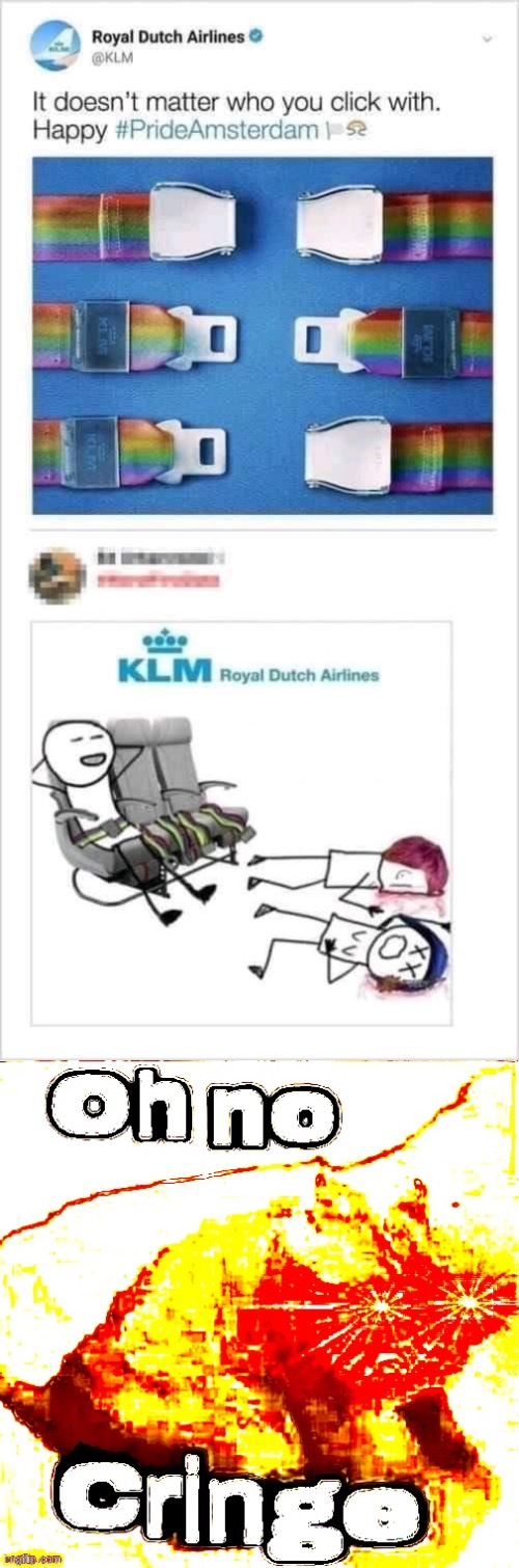 Nominated for worst pride month ad | image tagged in royal dutch airlines cringe pride month ad,oh no super cringe,pride month,cringe,cringe worthy,oof | made w/ Imgflip meme maker