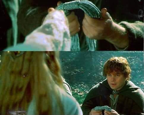 LOTR Samwise Gamgee and Lady Galadriel Blank Meme Template