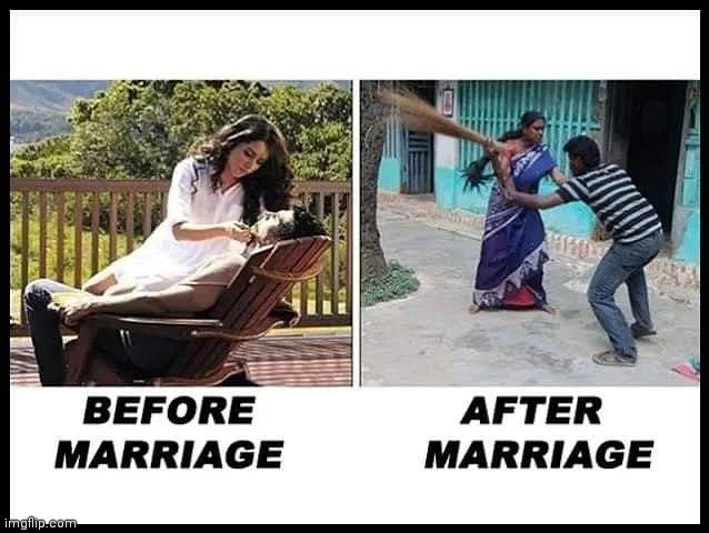 Married life never changes | image tagged in women talking,marriage | made w/ Imgflip meme maker