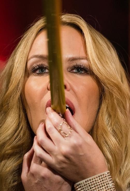 Kylie fellates a microphone Blank Meme Template