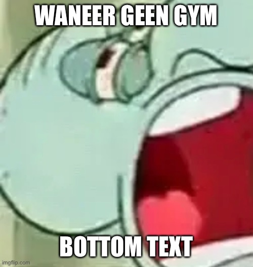 waneer | WANEER GEEN GYM; BOTTOM TEXT | image tagged in gym | made w/ Imgflip meme maker