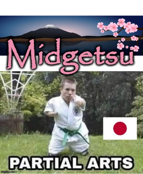 Partial Arts | Midgetsu | image tagged in midget | made w/ Imgflip meme maker
