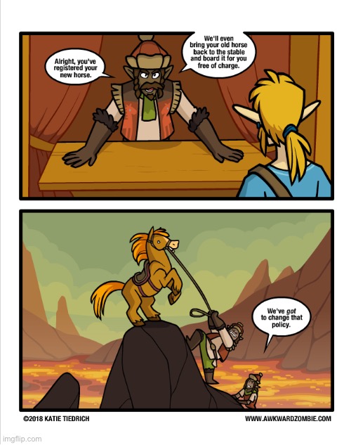 L o l | image tagged in the legend of zelda breath of the wild,comic | made w/ Imgflip meme maker