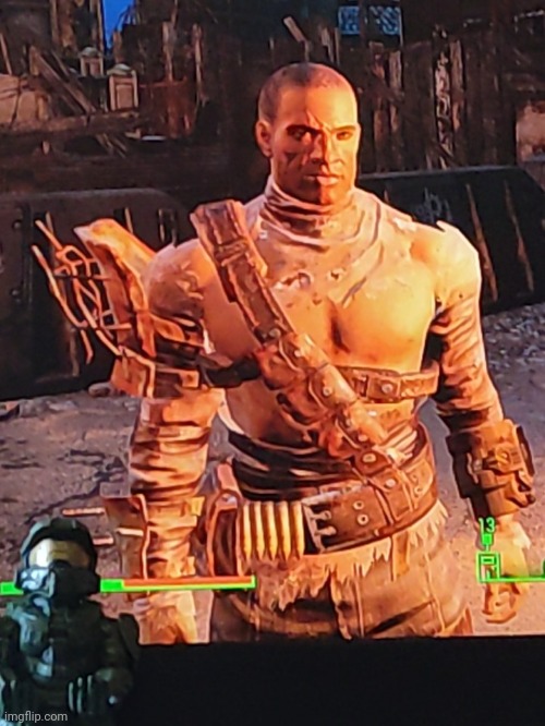 Smash or pass my fallout character | image tagged in fallout version of spartan travis | made w/ Imgflip meme maker