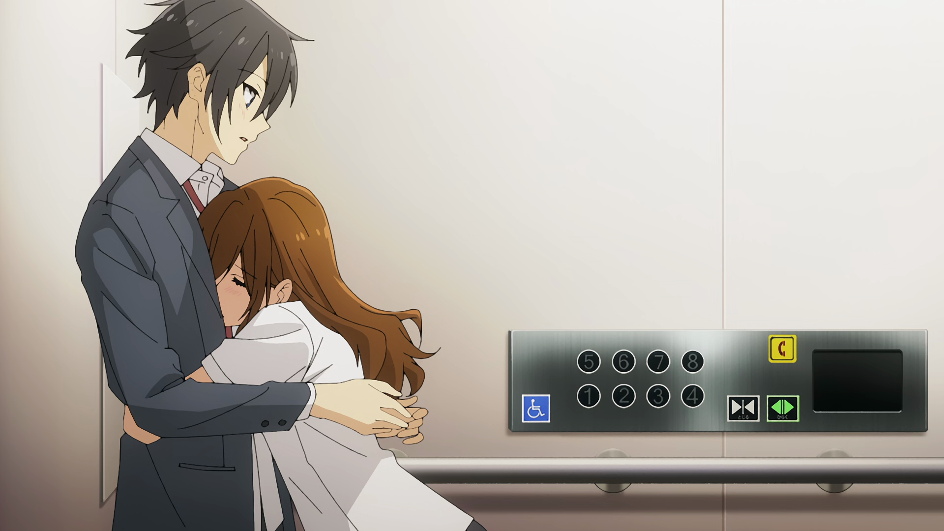 High Quality Horimiya-hug Blank Meme Template