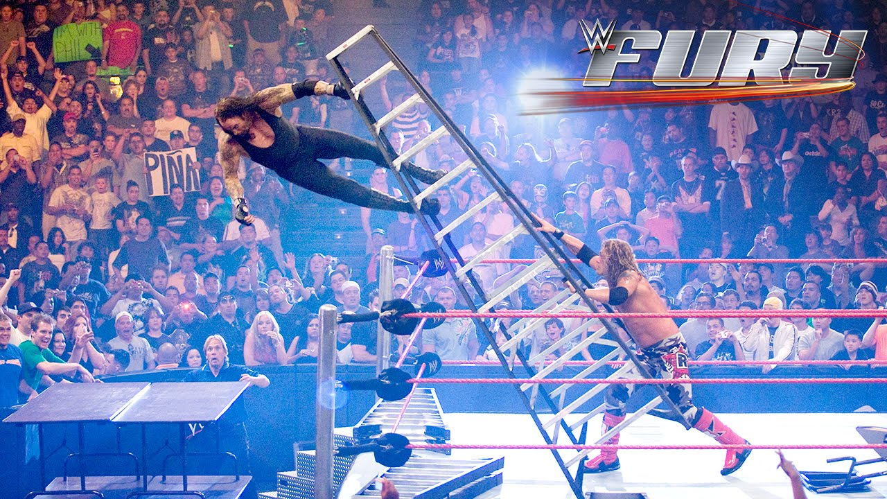 WWE Wrestling Fury Ladder Fall Blank Meme Template
