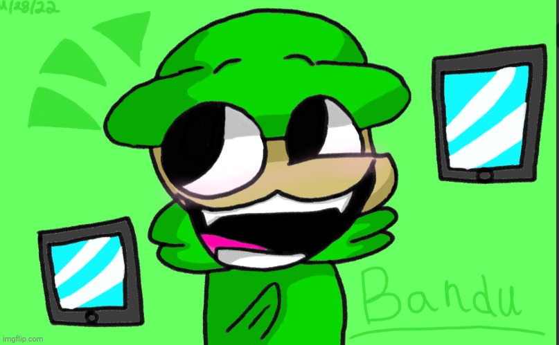 I drew Bandu, and the drawing kinda looks good! | made w/ Imgflip meme maker