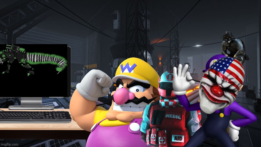 Wario and his friends dies by a cloaker on a raid to steal JcJenson's files to upload them to the internet.Mp3 | image tagged in wario dies,wario,payday,waluigi,murder drones | made w/ Imgflip meme maker