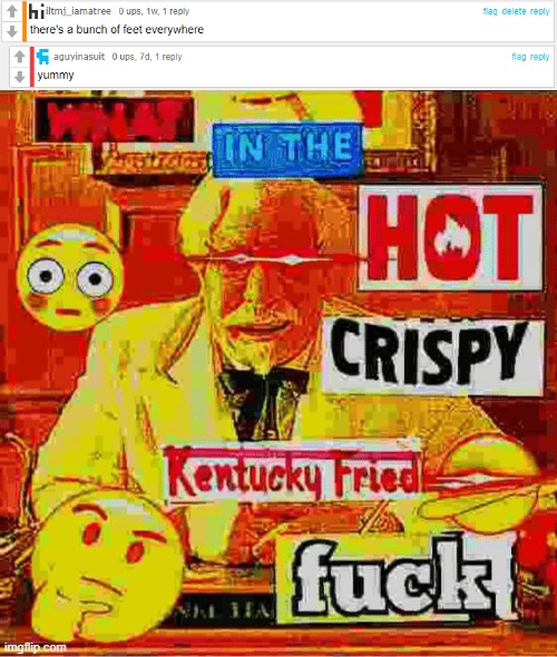 why is the comment so small tho | image tagged in what in the kentucky fired f | made w/ Imgflip meme maker