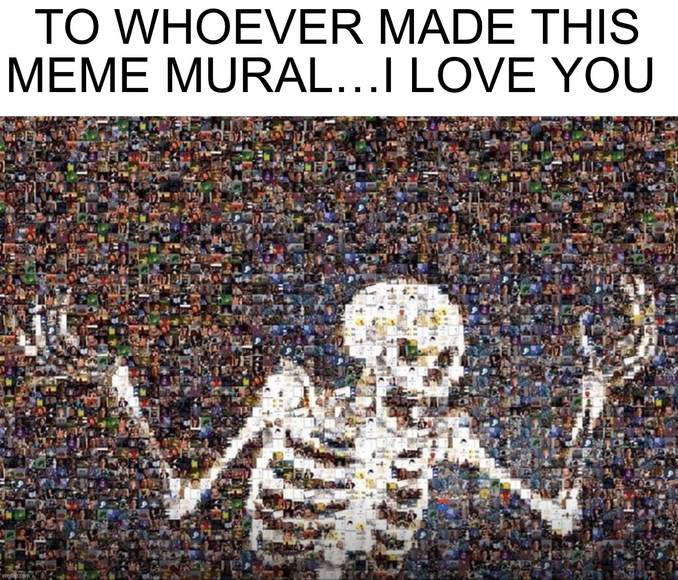 This is some insane skill |  TO WHOEVER MADE THIS MEME MURAL…I LOVE YOU | image tagged in memes,funny,skeleton,spooky scary skeletons,meme mural,skill | made w/ Imgflip meme maker