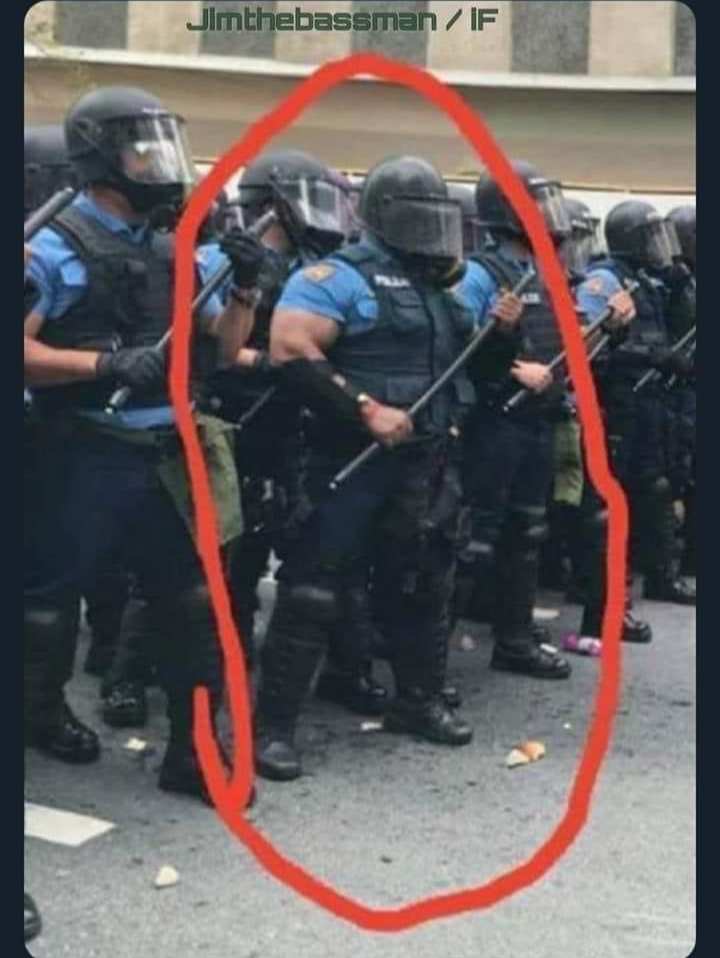 High Quality Riot police Blank Meme Template