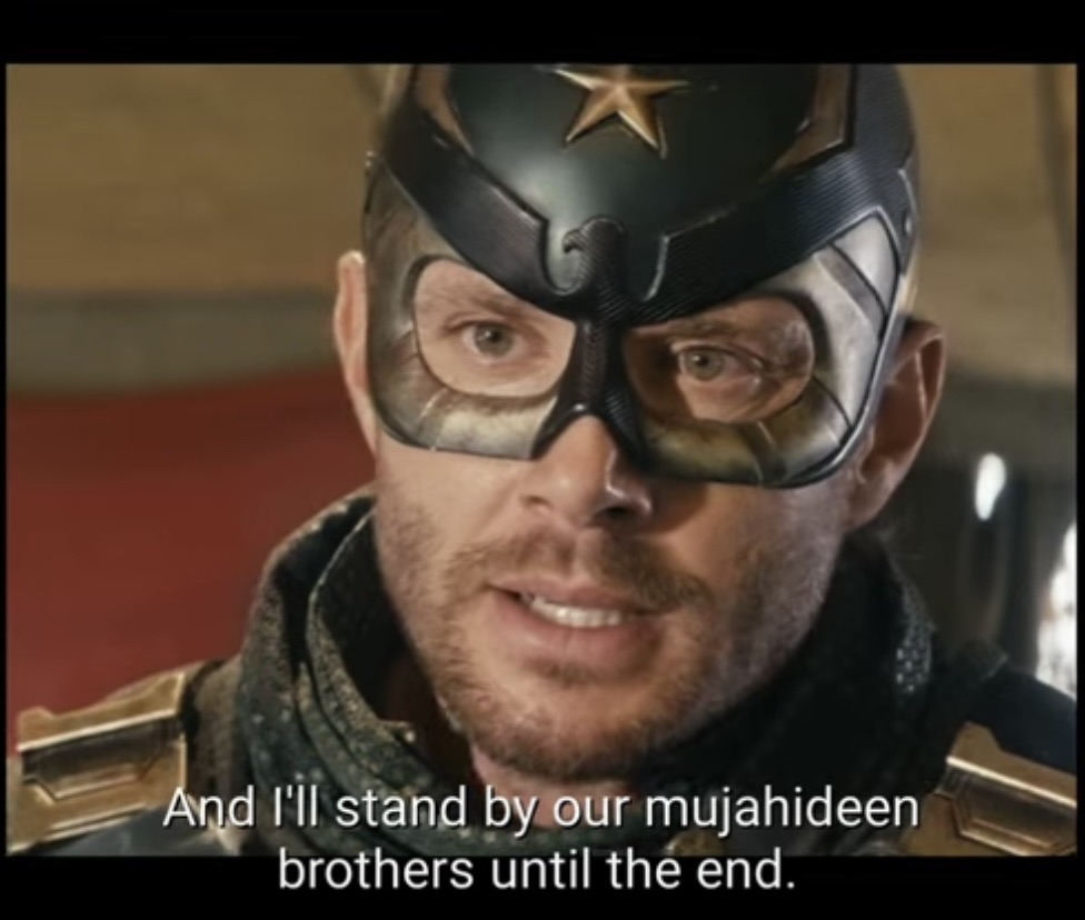 High Quality And I stand by our brothers captain America Blank Meme Template