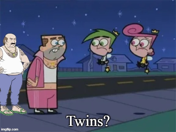 Twins? | Twins? | image tagged in aqua teen hunger force,fairly odd parents,the fairly oddparents | made w/ Imgflip meme maker