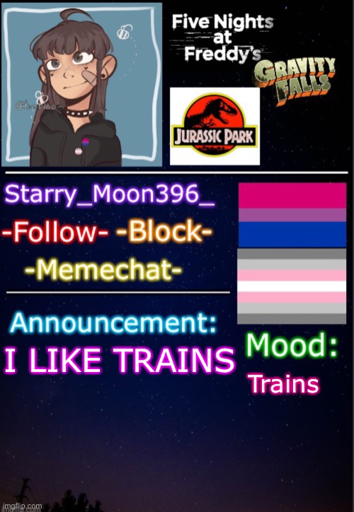 E (Trains: :DDDDDD) | I LIKE TRAINS; Trains | image tagged in starry_moon396 s announcement template v3,memes,asdfmovie,asdf | made w/ Imgflip meme maker