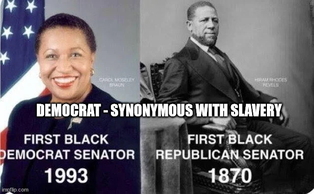 DEMOCRAT - SYNONYMOUS WITH SLAVERY | made w/ Imgflip meme maker