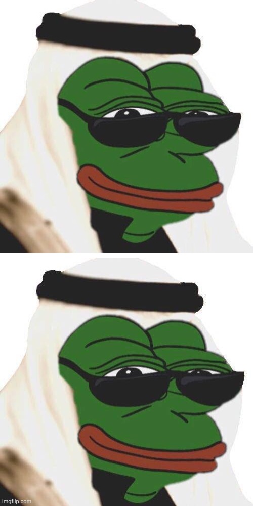 High Quality Saudi Pepe Blank Meme Template