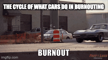 The cycle of how burnouting works in with picture sounds and stuff (I like cars :-) | THE CYCLE OF WHAT CARS DO IN BURNOUTING | image tagged in gifs,burnout,cars,turbo,fire,drift | made w/ Imgflip images-to-gif maker