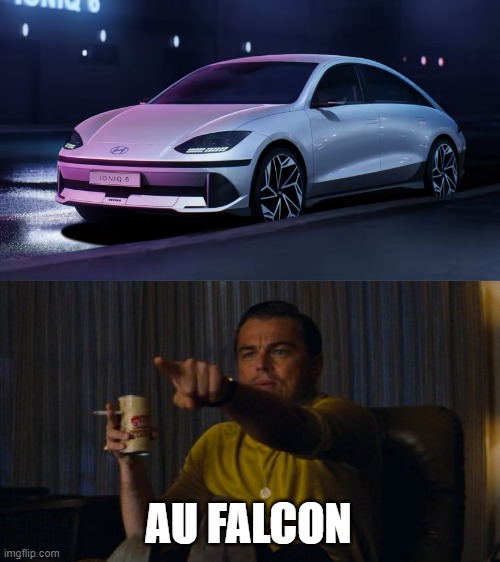 AU FALCON | image tagged in pointing rick dalton,CarsAustralia | made w/ Imgflip meme maker