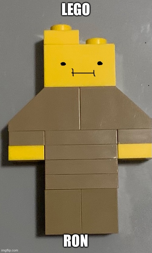 I did it | LEGO; RON | image tagged in ron,lego | made w/ Imgflip meme maker