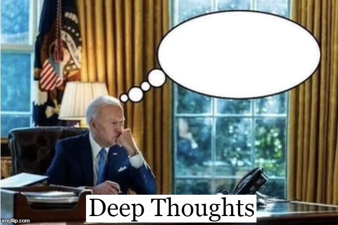 Caption This | image tagged in political meme,joe biden,dementia,incompetence,fumbling bumbling,deep thoughts | made w/ Imgflip meme maker